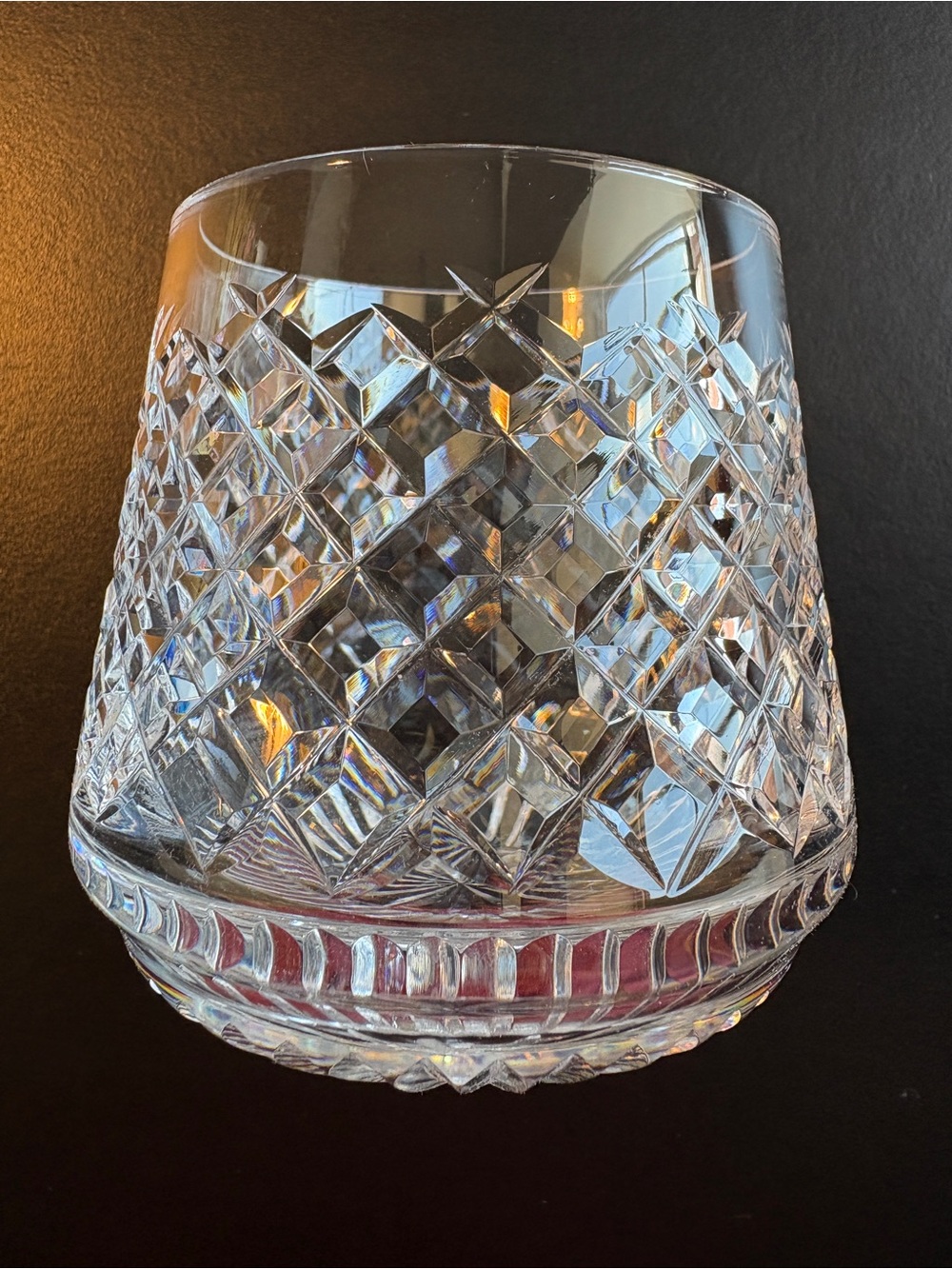 Waterford Crystal - 6 Alana Roly Poly Rocks Old Fashioned Glasses - Sold as Set
